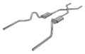 Pypes Performance Exhaust SGA43R H-Bomb Race Pro Header-Back Exhaust System for GM A-Body 1964-1972, 3 Inch Diameter, Dual Rear Exit, Stainless Steel Natural Finish