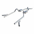 Pypes Performance Exhaust SGC19S Street Pro Series Crossmember-Back Exhaust Kit for 1955-57 Chevrolet Fullsize Cars with 2.5 Inch Diameter Stainless Steel X-Pipe