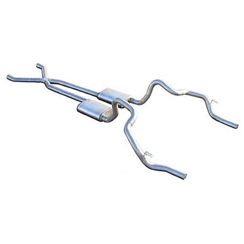 Pypes Performance Exhaust PYPES SGF13S Street Pro X-Pipe System for 1970-1974 Chevrolet Camaro with 3-inch Header-Back Exhaust and Stainless Steel Tips