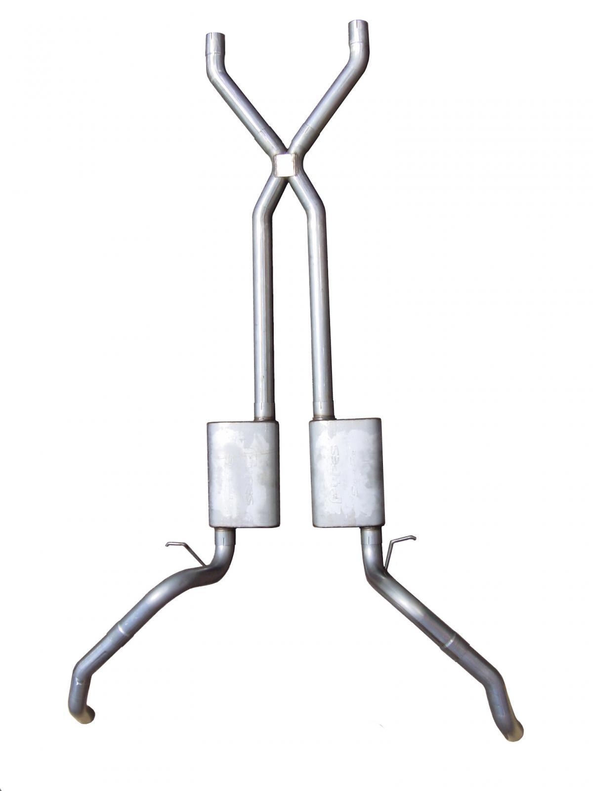 Pypes Performance Exhaust SGF60R Race Pro Series Header-Back Exhaust System for GM F-Body 1967-1969 with 2.5 Inch Diameter and Dual Rear Exit