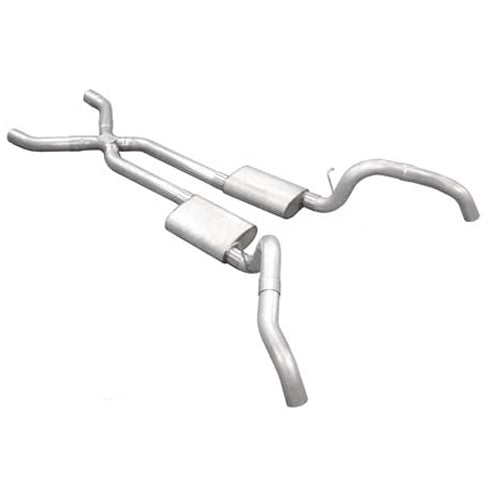 Pypes Performance Exhaust SGF63S Street Pro X-Pipe System for 1967-1969 Chevrolet Camaro V8 with 3-Inch Diameter and Stainless Steel Tips