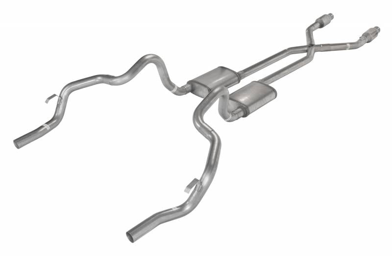 Pypes Performance Exhaust SGF911SE Street Pro System for Ford Fullsize Trucks, 2.5 Inch Stainless Steel Header-Back Exhaust Kit