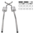 Pypes Performance Exhaust SGT77 Crossmember-Back Dual Exhaust System for GM 1955-1959 Fullsize Trucks with 2.5 Inch Diameter Pipes