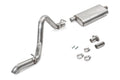 Pypes Performance Exhaust SJJ15S Street Pro Cat-Back Exhaust System for Jeep Wrangler TJ 1997-2006, 2.5 Inch Stainless Steel