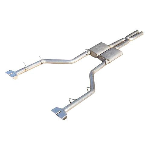 Pypes Performance Exhaust SMC20S Street Pro X-Pipe Cat-Back Exhaust System for 2008-2014 Dodge Challenger 5.7L with 2.5 Inch Diameter Dual Tips