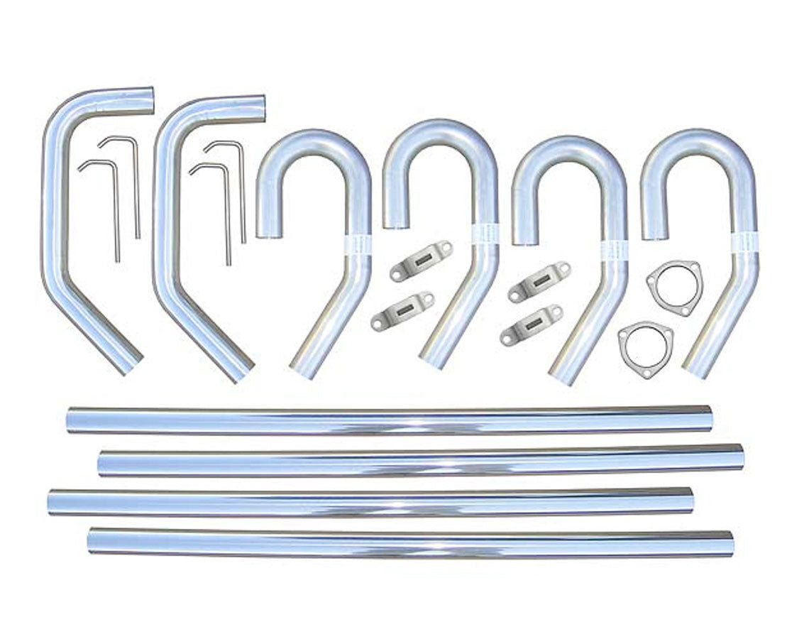 Pypes Performance Exhaust SVV13 Stainless Steel Builders Kit, 3 Inch Diameter, Universal Exhaust System Components