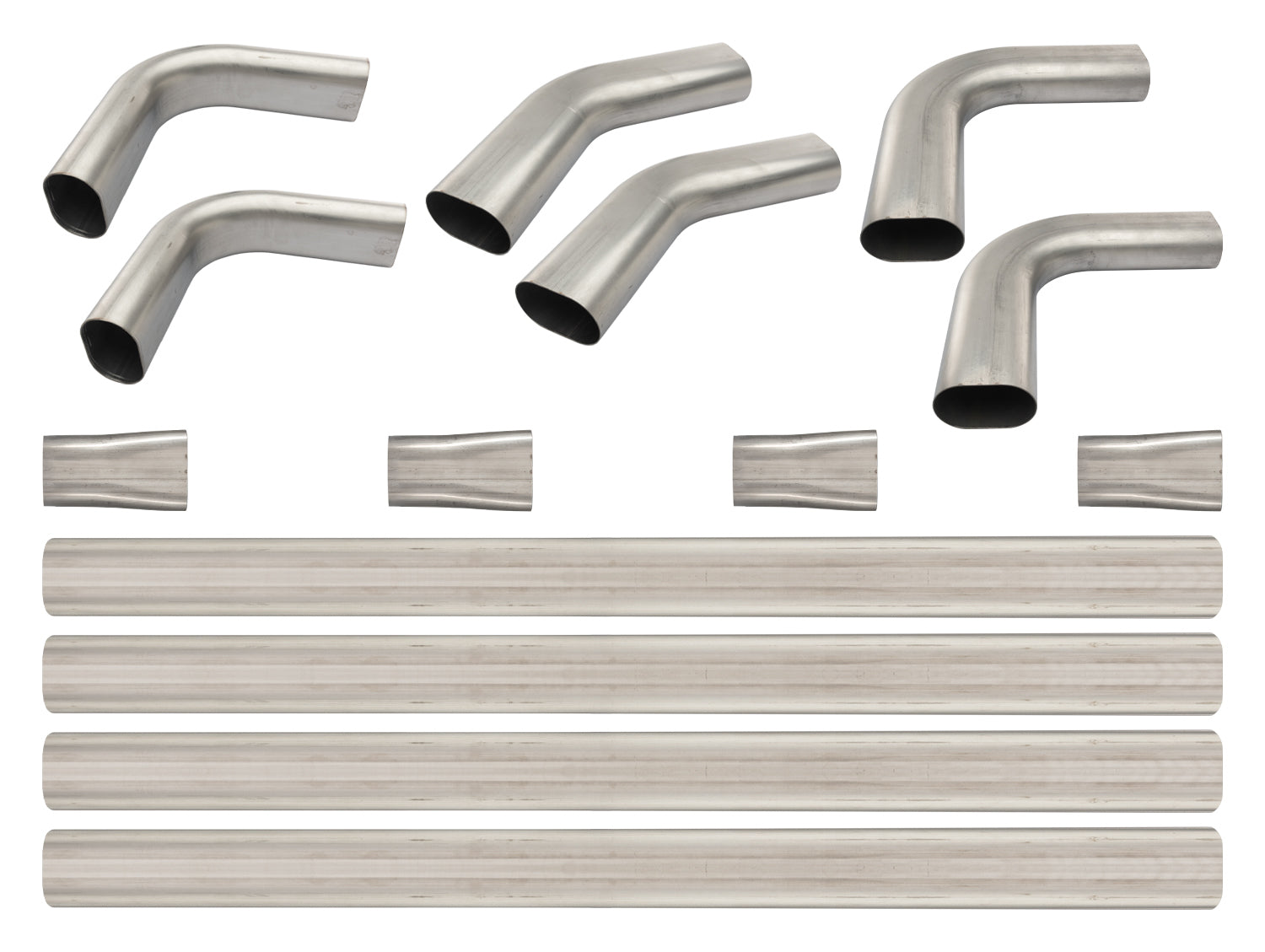 Pypes Performance Exhaust SVV43 3 Inch Oval Tubing Builders Kit with 45 and 90 Degree Elbows, 3 Inch Collectors, and 48 Inch Extensions