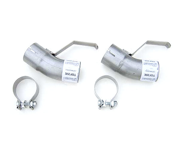 Pypes Performance Exhaust TGF20E Tailpipe Splitter Adapter Pair with 2.5 Inch Diameter Stainless Steel