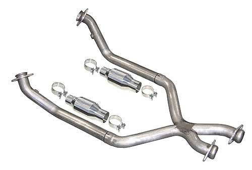 Pypes Performance Exhaust XFM30 Stainless Steel Catted X-Pipe for 1979-1995 Ford Mustang 5.0L