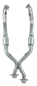 Pypes Performance Exhaust XFM33 Exhaust X-Pipe with Catalytic Converters for 1996-98 Ford Mustang, 2.5 Inch Diameter, Stainless Steel