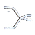 Pypes Performance Exhaust XFM43 After-Cat X-Pipe for 2005-2010 Ford Mustang 4.6L, 2.5 Inch Diameter, Stainless Steel, Natural Finish