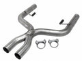 Pypes Performance Exhaust XFM44 Exhaust X-Pipe for 2005-2010 Ford Mustang V6 2.5 Inch Stainless Steel Natural Finish
