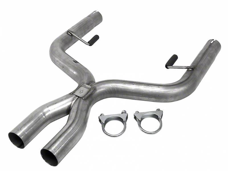 Pypes Performance Exhaust XFM44 Exhaust X-Pipe for 2005-2010 Ford Mustang V6 2.5 Inch Stainless Steel Natural Finish
