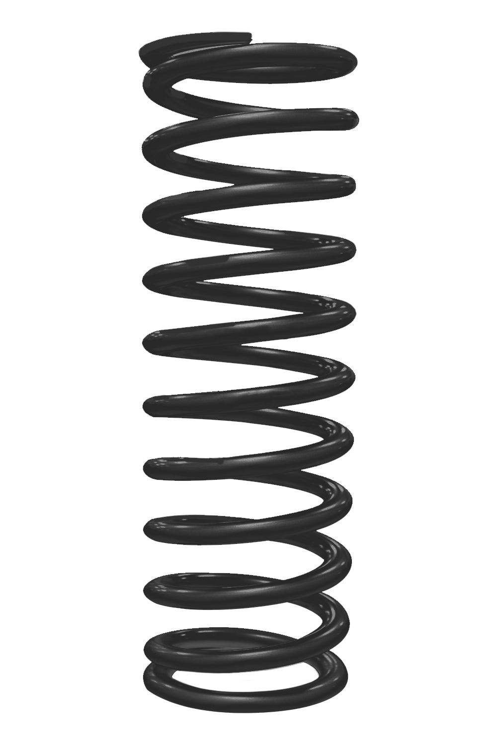 QA1 14HT110B Coil Over Spring - 2.5 Inch Inner Diameter, 14 Inch Length, 110 lb/in Spring Rate, Black Powder Coat Steel