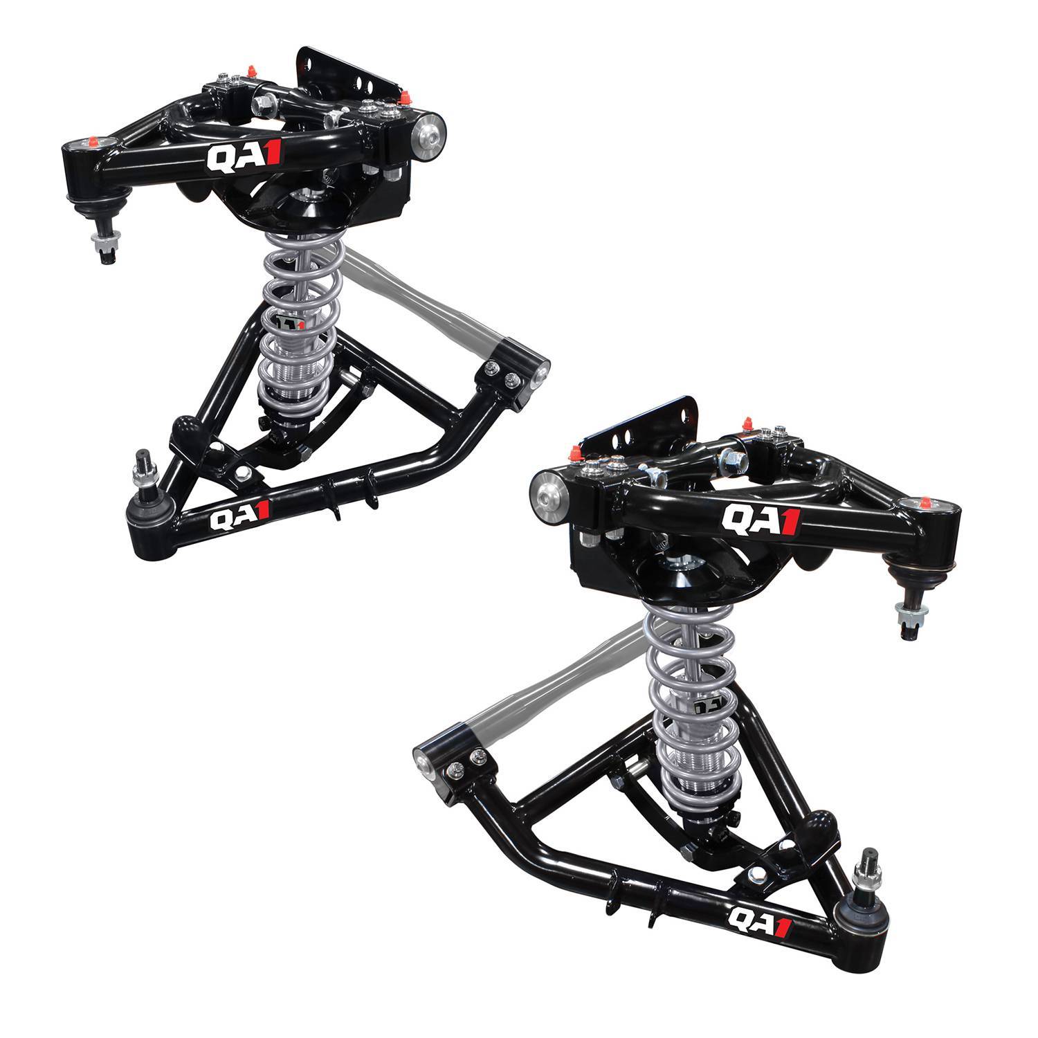 QA1 52619-S750 Control Arm Coilover Kit for GM Fullsize Trucks 1967-1991, 750 lb/in Spring Rate, Steel, Black Powder Coat