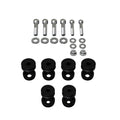 QA1 Body Mount Kit for 1967-1969 GM F-Body Vehicles with Aluminum Black Anodized Finish
