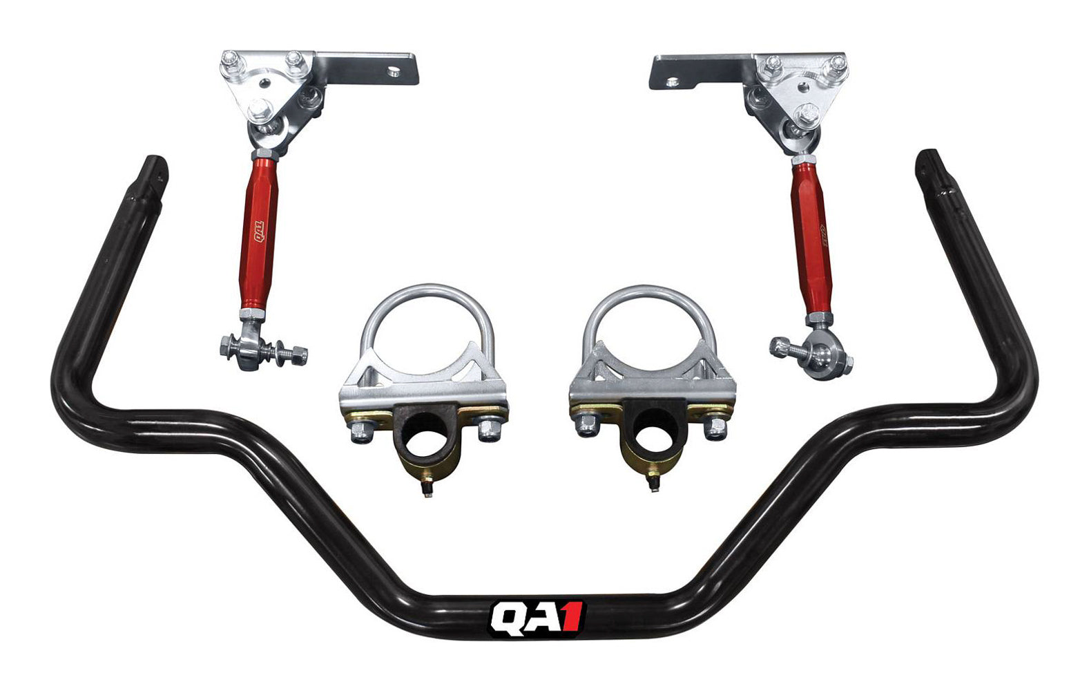 QA1 QA152866 Rear Sway Bar Kit for Ford F-100 1965-1972, 1.25 Inch Diameter, Black Powder Coat