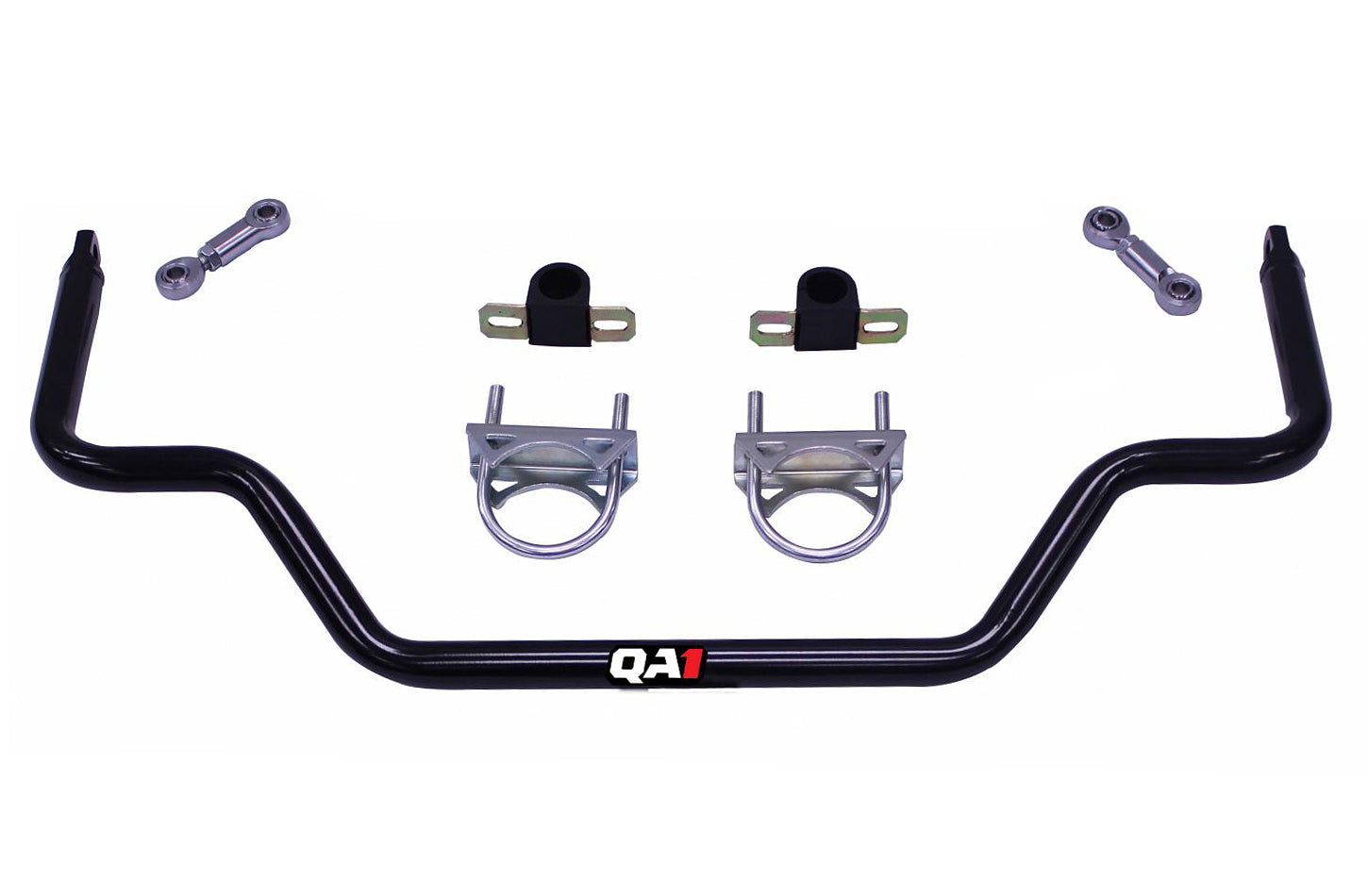 QA1 52868 Rear Sway Bar Kit for GM C1500 Trucks, 1.25 Inch Diameter, Chromoly with Black Powder Coat Finish