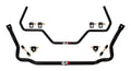 QA1 Sway Bar Set for 1978-1988 GM A-Body and G-Body Vehicles, Front 1.375 Inch Diameter, Rear 1 Inch Diameter, Chromoly with Black Powder Coat Finish