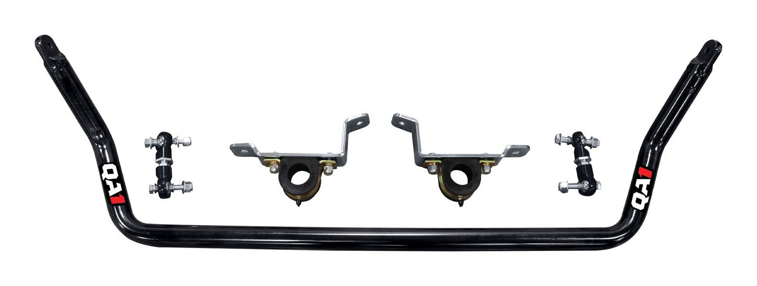 QA1 52896 Front Sway Bar Kit for Chevrolet C10 1963-1986, 1.375 Inch Diameter, Chromoly with Greasable Polyurethane Bushings