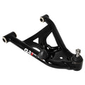 QA1 QA152964 Control Arm Kit Front Lower for GM G-Body 1978-1988 with Tubular Steel Construction and Black Powder Coat Finish
