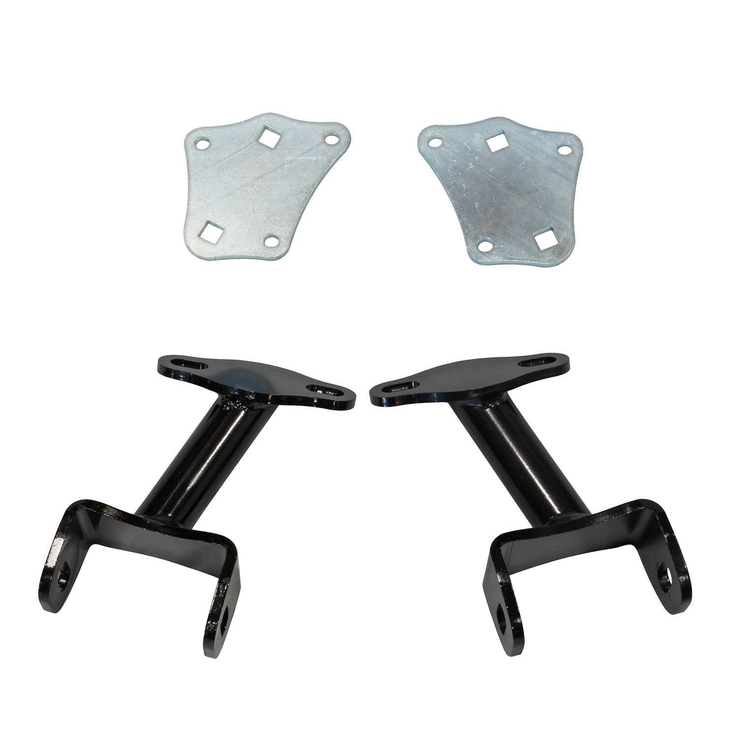QA1 Engine Mount Kit SBC/BBC 67-72 with Steel Bolt-On Black Powder Coat for Small Block and Big Block Chevy Trucks