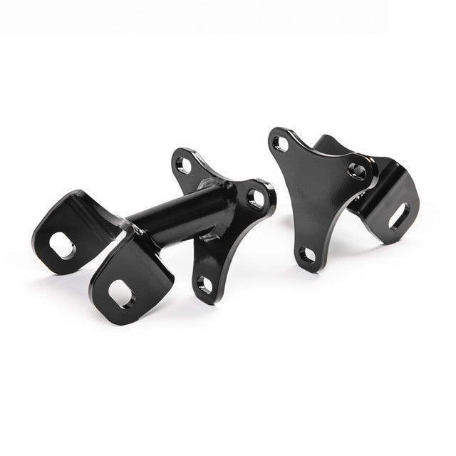 QA1 7740-480 Engine Mount for Chevrolet SBC and BBC Gen 3 Camaro, Bolt-On Steel Black Powder Coat