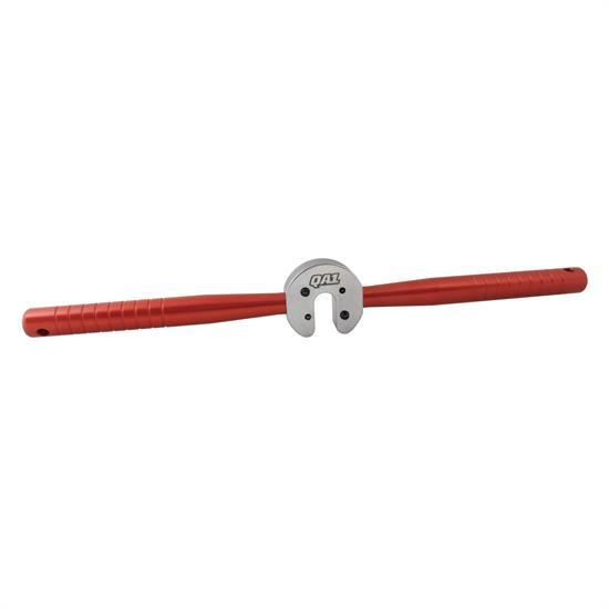 QA1 7791-162 Closure Nut Wrench for Shock Absorbers, Aluminum, Red Anodized, Two Handle Design