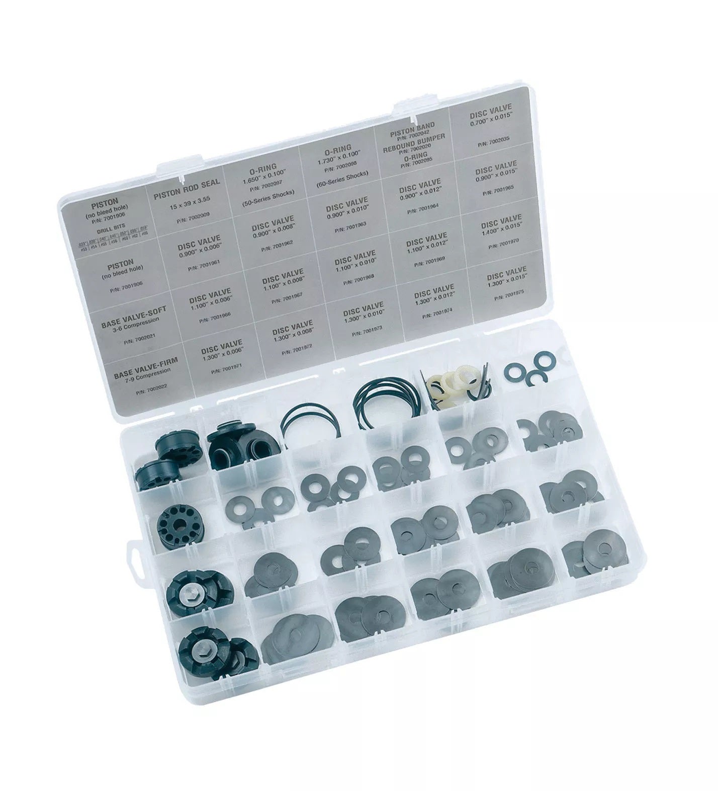 QA1 Valve Disc Kit 8-Piece Set for Shock Absorbers, 0.750 Inch Outer Diameter, 0.008 Inch Thickness