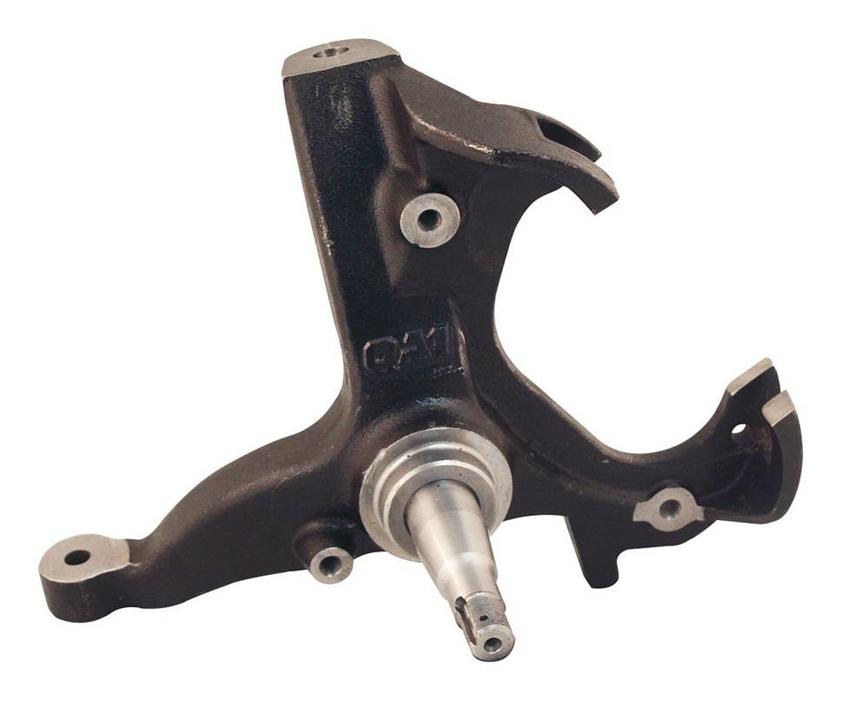 QA1 9056-105 Spindle for Chevrolet Impala B-Body 1980-1990, Driver Side, Iron with Black Paint Finish