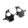 QA1 9056-120 Spindle Pair for 1999-2006 Chevrolet Silverado and GMC Sierra, 2 Inch Drop, Iron Construction, Black Paint Finish