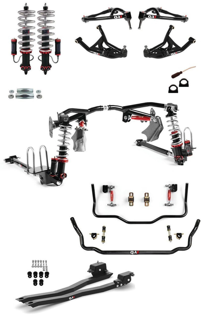 QA1 HK53-GMF2 Handling Kit Level 3 for GM F-Body 1975-1981 with Bearings, Coil-Over System, Control Arms, Shocks, Sway Bars, Tie Rod Sleeves, and Trailing Arms