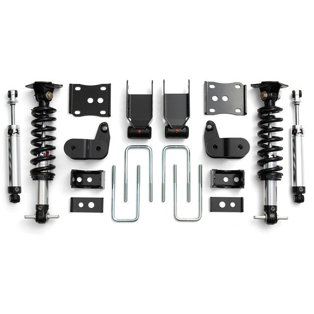 QA1 LK01-FF04 Suspension Kit for Ford F-150 4WD 2021-2025, 1-3 Inch Front and 5-7 Inch Rear Lowering