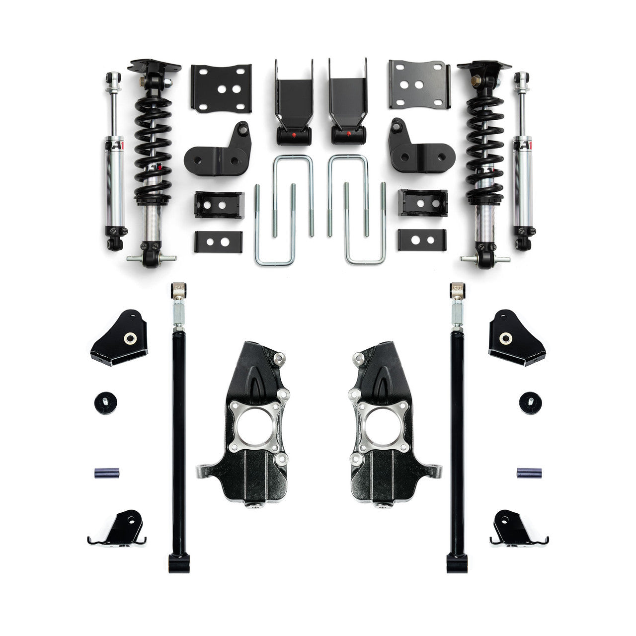 QA1 LK12-FF06 Suspension Kit for Ford F-150 4WD 2021-2026, 5-7 Inch Lift with Double Adjustable Shocks and Hardware
