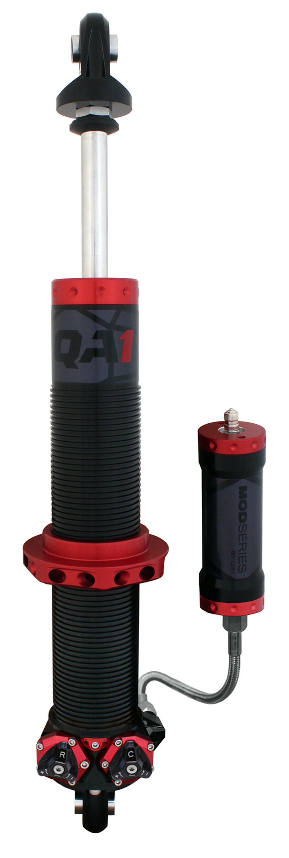 QA1 M911CR Mod Series Twintube Shock Absorber for Trucks, 14.88 Inch Compressed, 23.63 Inch Extended, 2 Inch Diameter, Aluminum, Black Anodized Finish