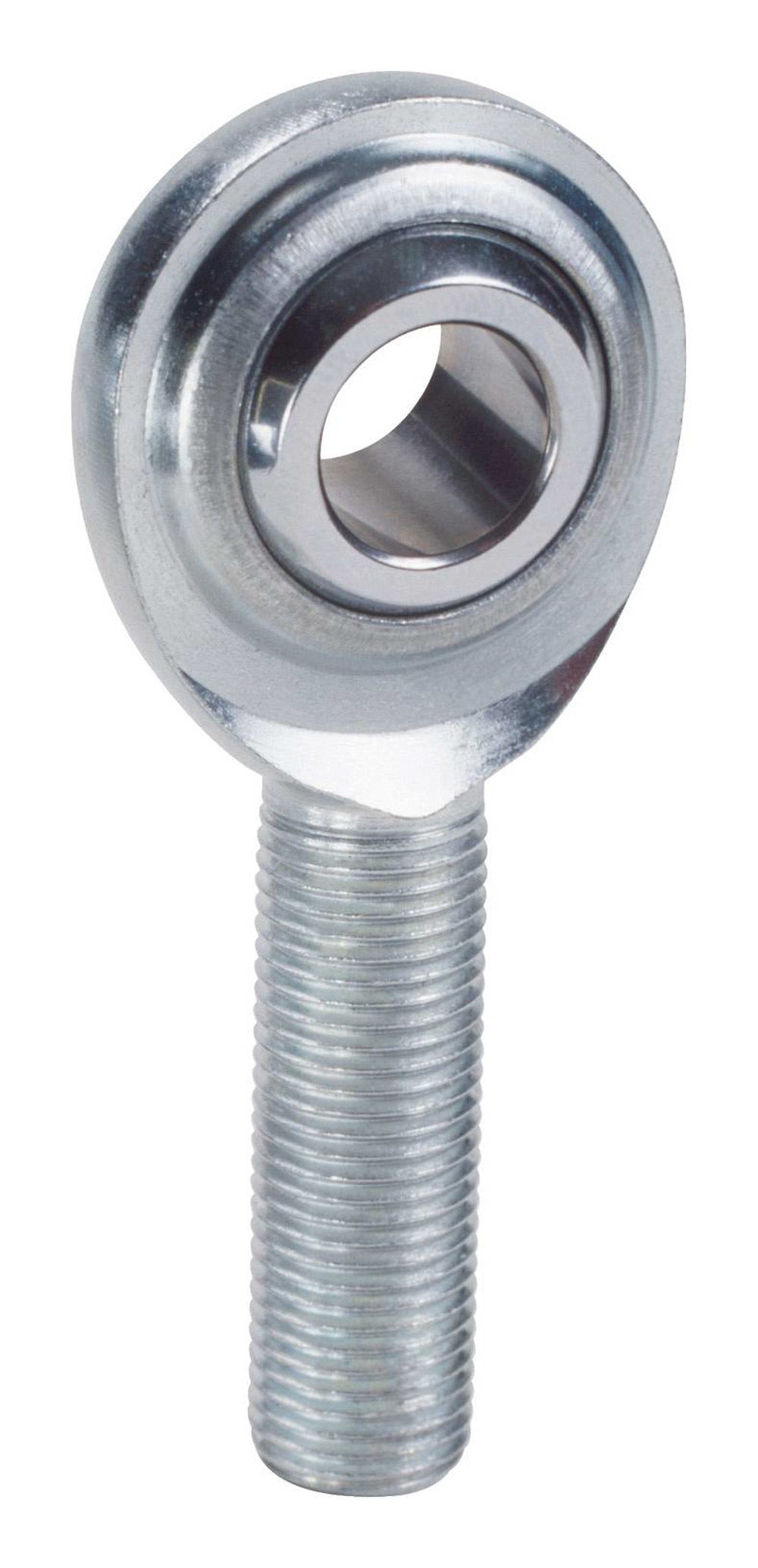 QA1 MCMR10 Rod End, Spherical, 10 mm Bore, 10 mm x 1.5 Right Hand Male Thread, Steel Ball, Zinc Oxide Finish