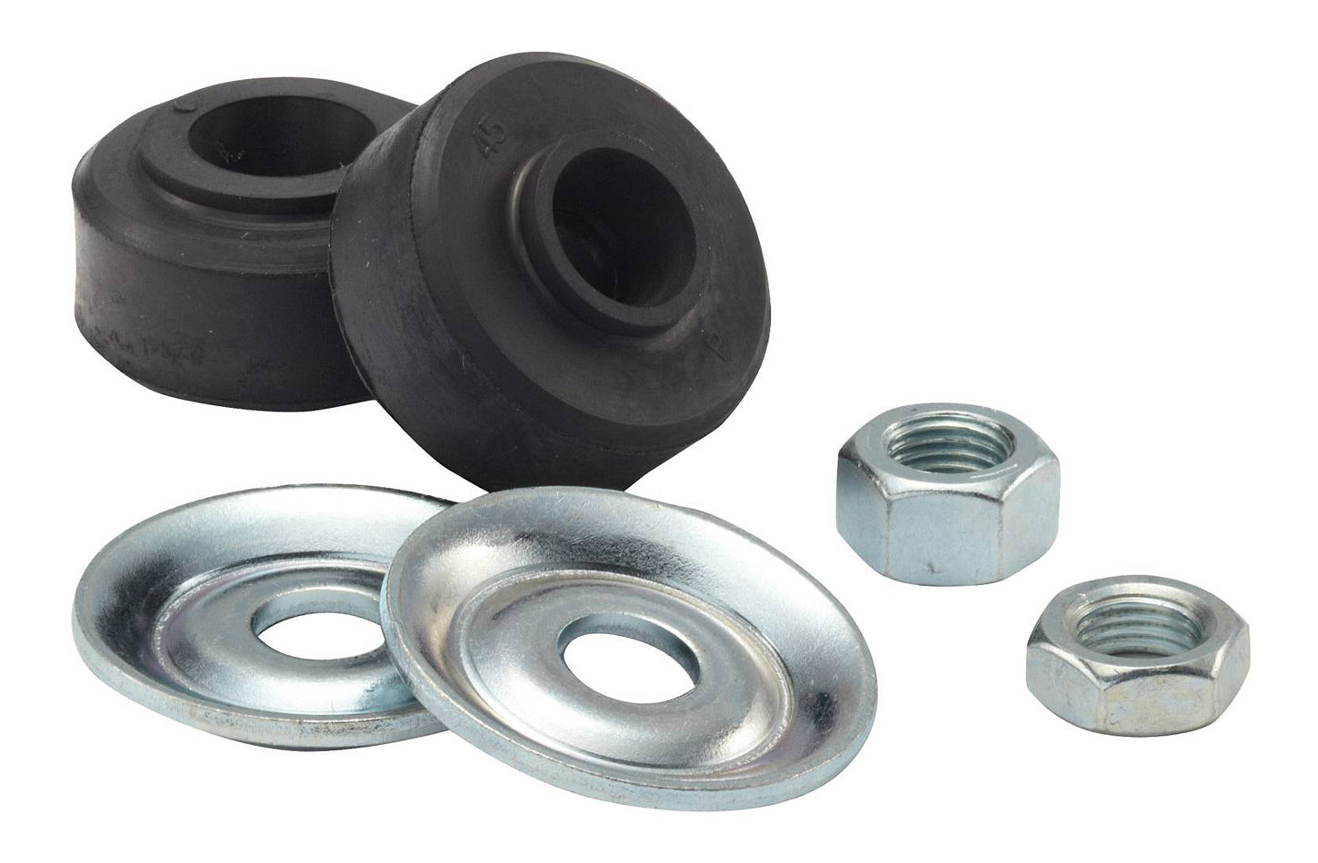 QA1 MK03 Shock Stud Bushing Kit with Jam Nut and Rubber Bushings