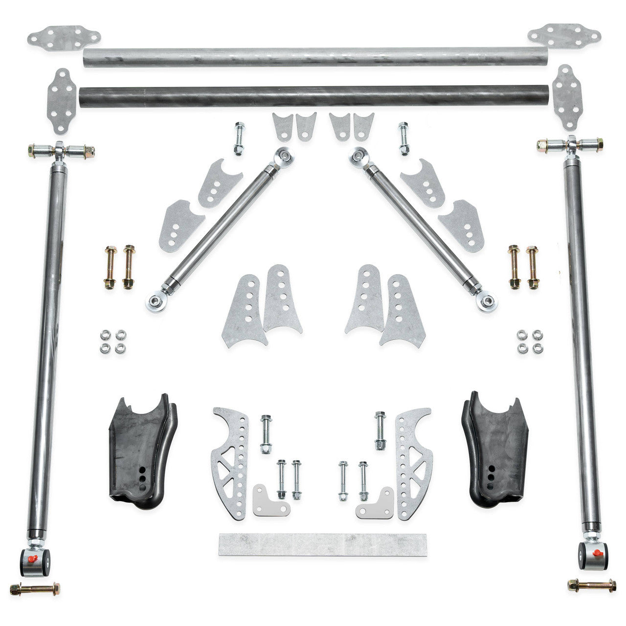 QA1 R074-000 Rear 4-Link Triangulated Suspension Handling Kit with Crossmember and Hardware