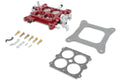 Quick Fuel Technology QFT12-850 Carburetor Base Plate, Aluminum, Red Anodized, for Holley 4150 / Quick Fuel Carburetor, 1-3/4 Inch