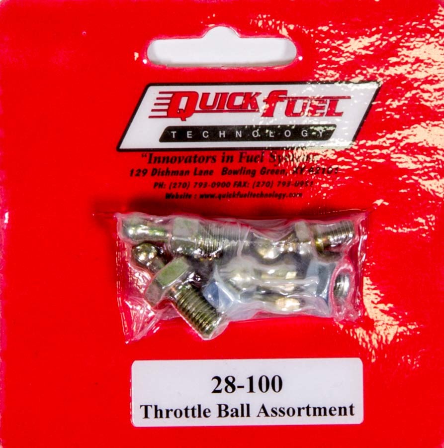 Quick Fuel Technology QFT28-100 Throttle Lever Stud Kit with Assorted Steel Sizes