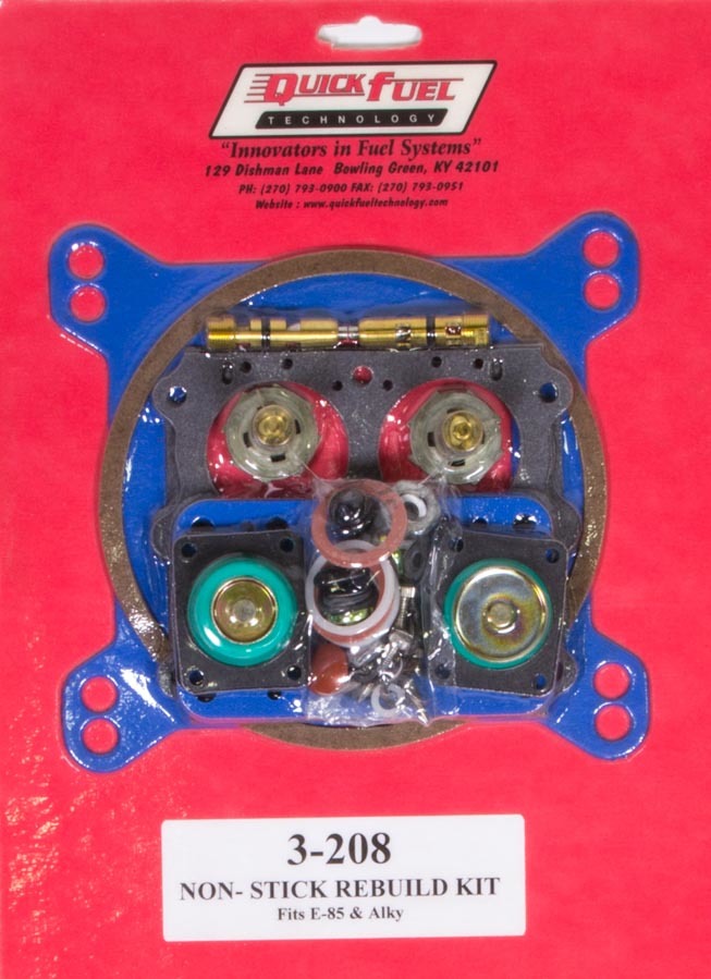 Quick Fuel Technology QFT 3-208QFT E85 Carburetor Rebuild Kit for Holley 4150 Series, 650-950 CFM