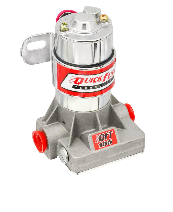Quick Fuel Technology QFT30-105 105 GPH Electric Inline Fuel Pump with 3/8 Inch NPT Fittings