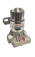 Quick Fuel Technology QFT30-125-1 Electric Fuel Pump, 125 GPH at 14 PSI, In-Line, 3/8 Inch NPT Female Fittings, Silver Finish