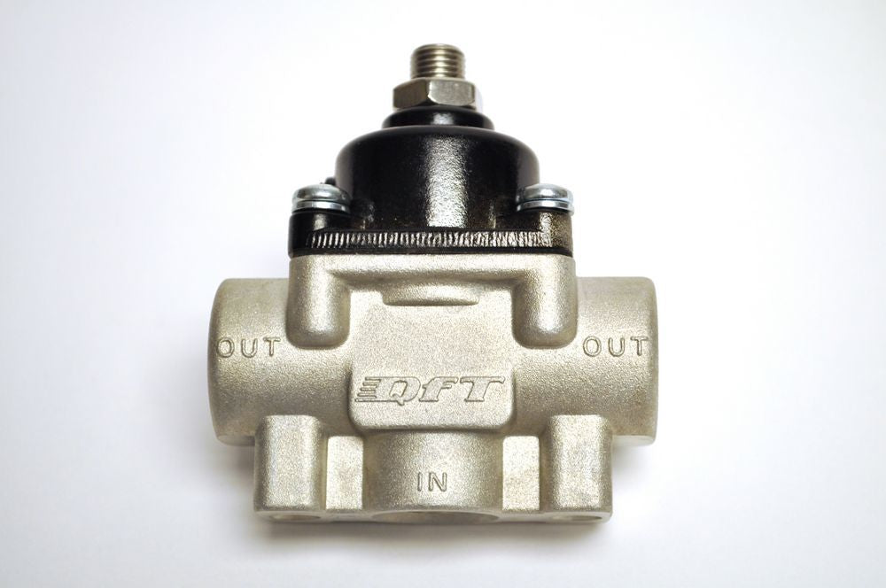 Quick Fuel Technology QFT30-803 Fuel Pressure Regulator 4.5 to 9 PSI Inline Aluminum Black for Gasoline Engines
