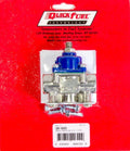 Quick Fuel Technology QFT30-899 Fuel Pressure Regulator, 4.5 to 9 psi, In-Line, 3/8 Inch NPT Female Fittings, Aluminum, Blue and Natural Finish, Compatible with E85, Gasoline, and Methanol
