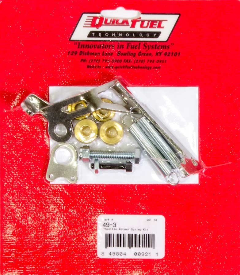 Quick Fuel Technology QFT49-3 Throttle Return Spring Kit for Holley 4150 and Quick Fuel Carburetors