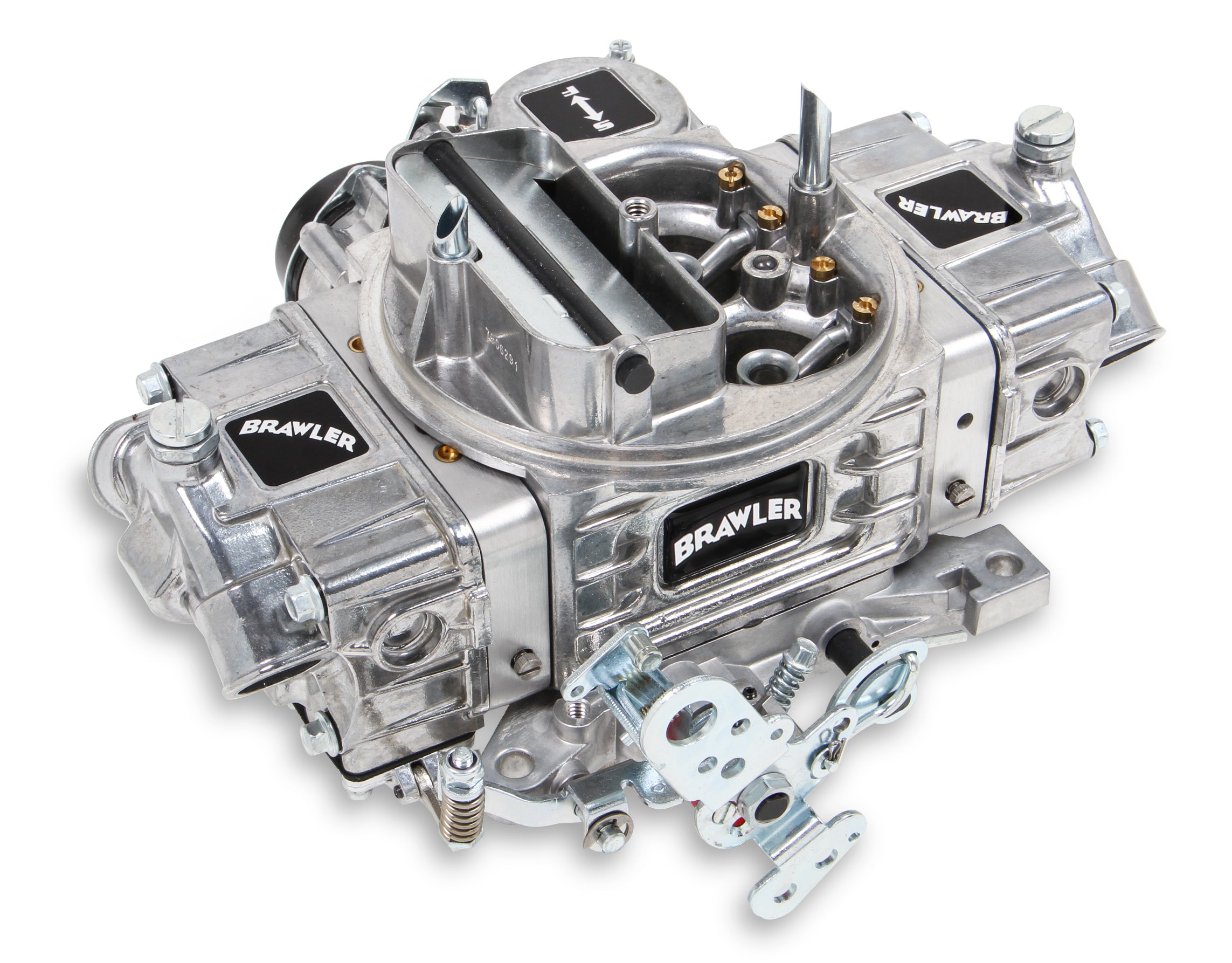 Quick Fuel Technology BR-67253 Brawler 570 CFM 4-Barrel Carburetor with Square Bore and Aluminum Finish