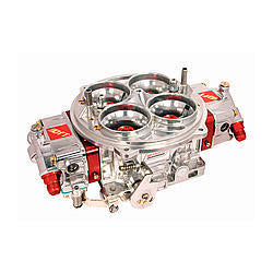 Quick Fuel Technology QFX FX-4711 Carburetor, 1150 CFM, 4-Barrel, Dominator Flange, Mechanical Secondary, Dual Inlet, Aluminum, Red Anodized and Tumble Polished Finish