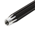 QuickCar Racing Products 38-280 3/8 Inch Aluminum Scalloped Suspension Tube, 28 Inches Long, Black Anodized Finish