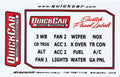 QuickCar Racing Products QRP50-004 Switch Panel Stickers for Small Ignition Panels